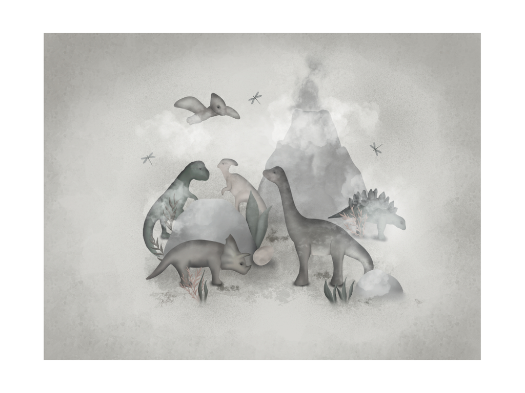 Poster Dinosaurievärld