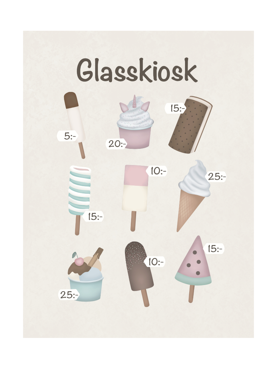 Poster Glasskiosk