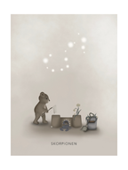 Stjärntecken Björnen Och Skorpionen Poster